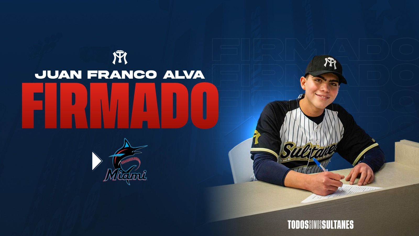 ¡JUAN FRANCO ALVA ES OFICIALMENTE UN MARLIN DE MIAMI!