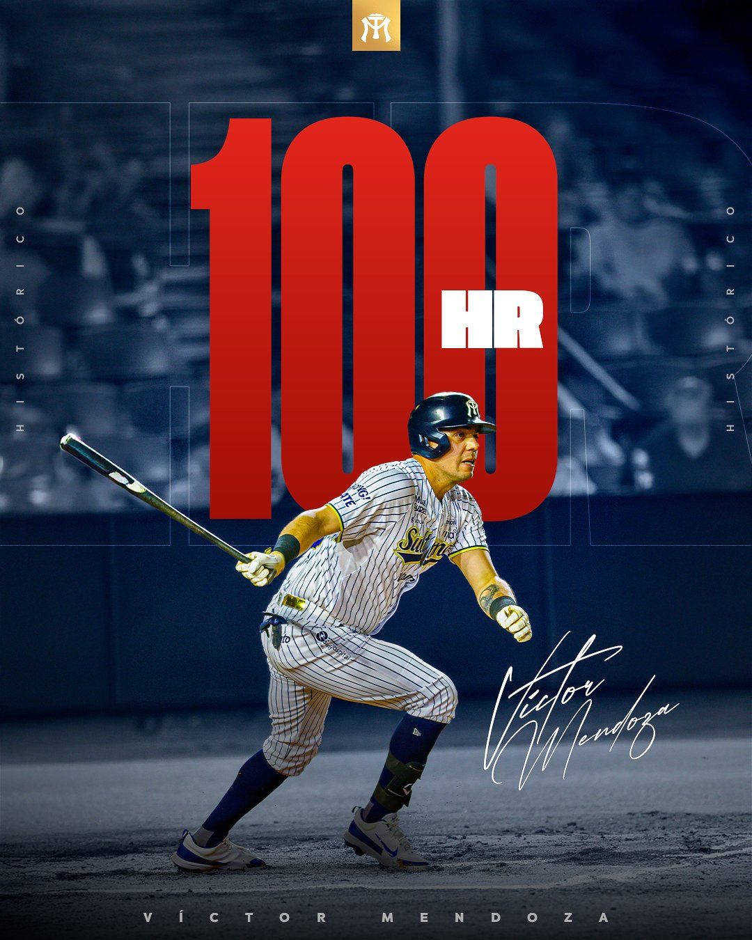Víctor “La Chule” Mendoza conecta su cuadrangular número 100 con Sultanes de Monterrey
