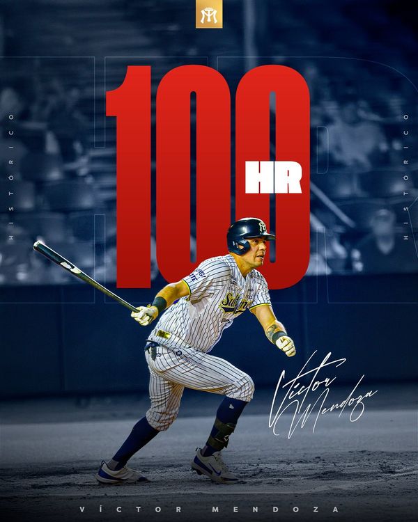 Víctor “La Chule” Mendoza conecta su cuadrangular número 100 con Sultanes de Monterrey